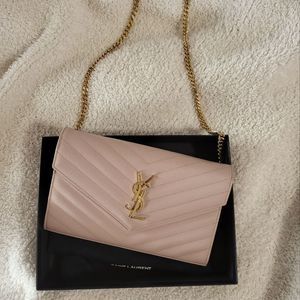 Saint Laurent YSL like new Cassandre Matalesse wallet on chain WOC